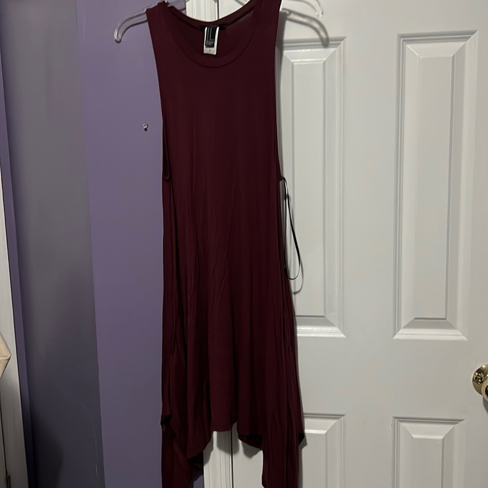 Burgundy dress